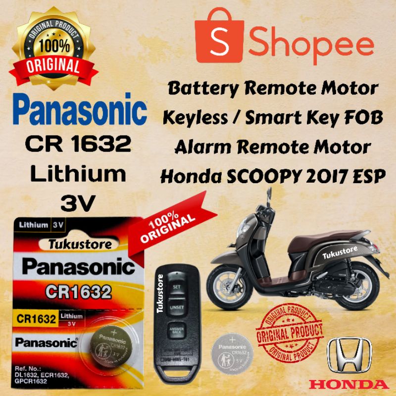 Baterai Remote Motor SCOOPY ESP 2017 Keyless