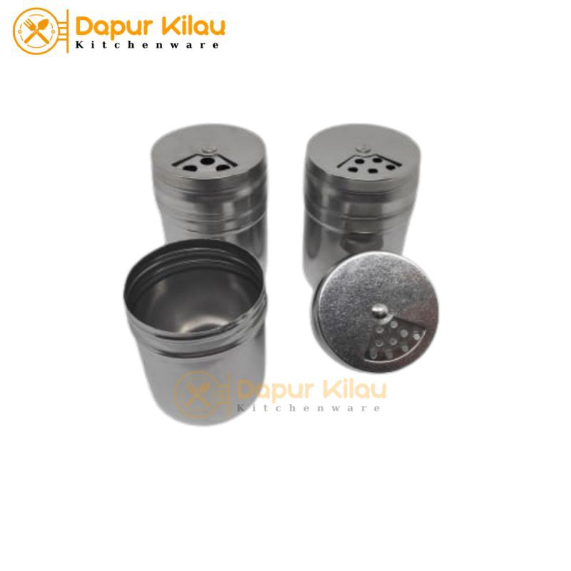 Salt Pepper Shaker Stainless Tempat Bumbu Garam Lada Merica