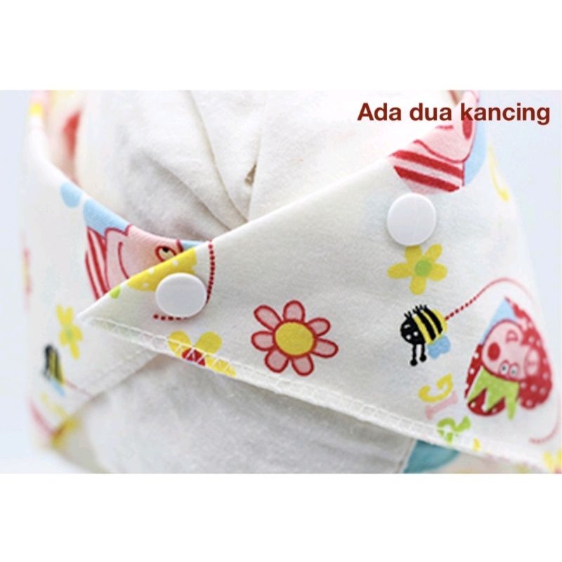 [BISA COD] Celemek Makan Bayi/ Tadah iler/Slabber bayi/ Baby Bibs