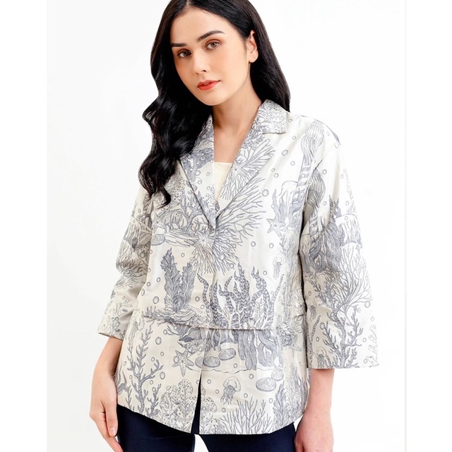 BUTTONSCARVES El mar minorca boo outer Blue