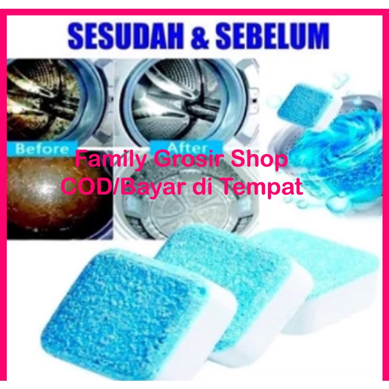 Tablet Pembersih Mesin Cuci Penghilang Kerak Bau Anti Bakteri Deep Cleaning Washing Machine