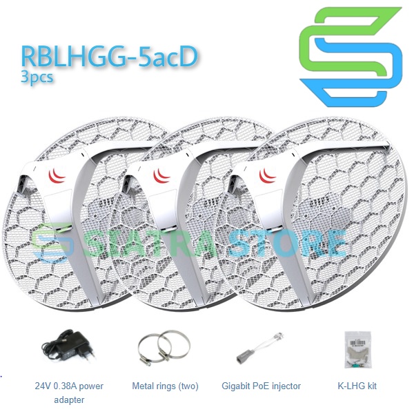 MikroTik LHG 5 ac RBLHGG-5acD 3 Pcs/Pack