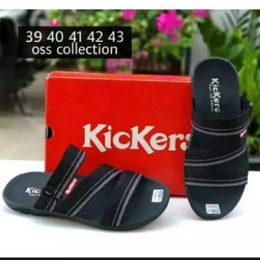 SANDAL CASUAL PRIA KICKERS KESUAL KASUAL GUNUNG SELOP SLOP SLIP ON JAPIT JEPIT SENDAL COWOK MAIN