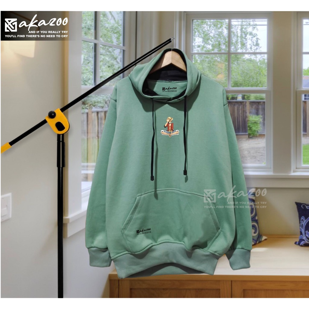 hodie pria distro big size akazoo warna MIND gambar one pece sweater cowok oversize kekinian 2022 hoodie pria original 100% tebal distro korean switer korean style wanita oversize jumbo xxl hoodie zipper premium tebal termurah akazoo branded