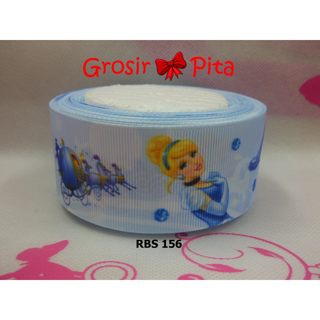 

(25 yard) Pita Grosgrain Motif Princes RBS 156 | Toko Bahan Craft | Grosir Pita
