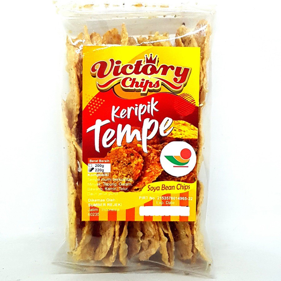 

VICTORY CHIPS KERIPIK TEMPE BULAT 220gr | KRIPIK TEMPEH ASLI MALANG