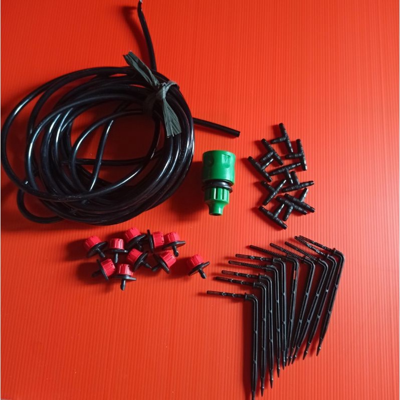 drip tetes Irigasi Paket drip tetes Irigasi tanaman kebun dutch bucket 10 meter