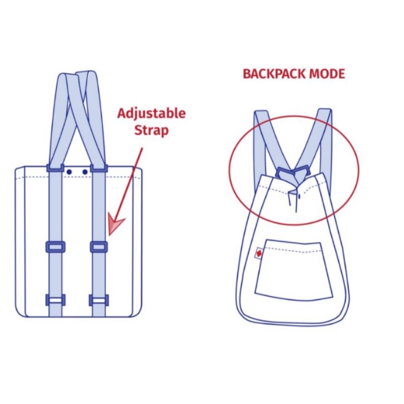 Totebag / Tas Laptop / Totepack / Tas ransel Cross X