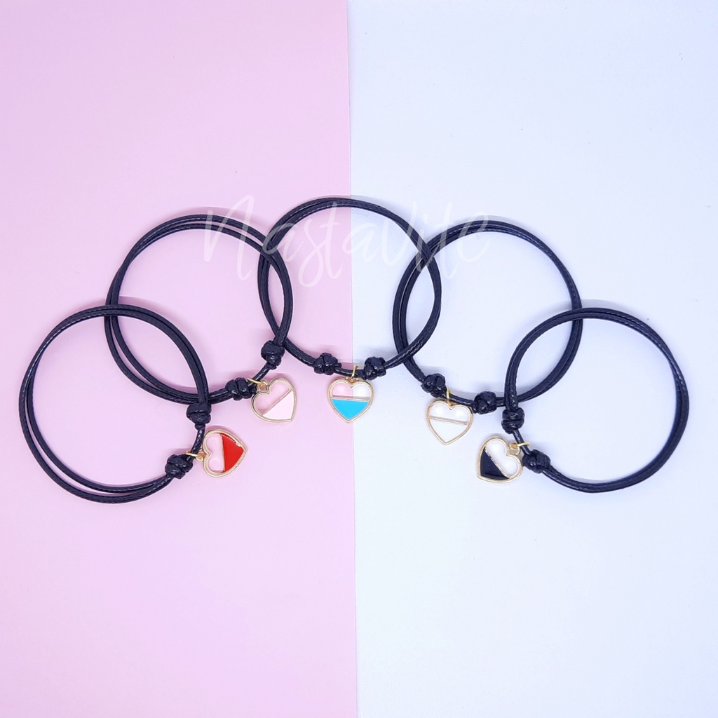 Gelang couple sahabat pacar bestie 3 orang love murah
