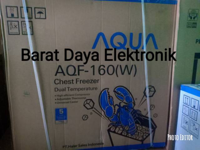 Freezer Aqua Japan AQF-150W dan AQF-160W Chest Freezer/Freezer Box Lemari Pembeku Makanan