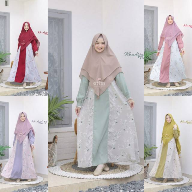 GAMIS CANTIK KHADIJAH DRESS BY ATTIN HIJAB