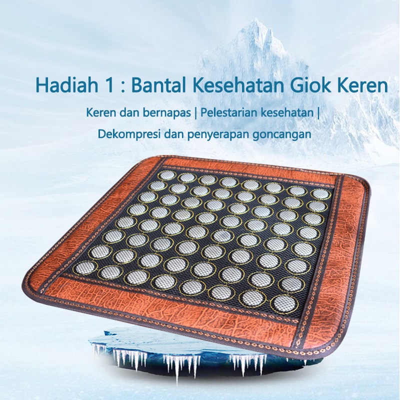 【100% Baru】 Matras Terapi Kesehatan Matras Royal Jade Mat 2 in 1/3 in 1 Terapi Kesehatan Multifungsi Imperial Jade Mat Ion Negatif Inframerah Panas dan Dingin Infrared Fisioterapi