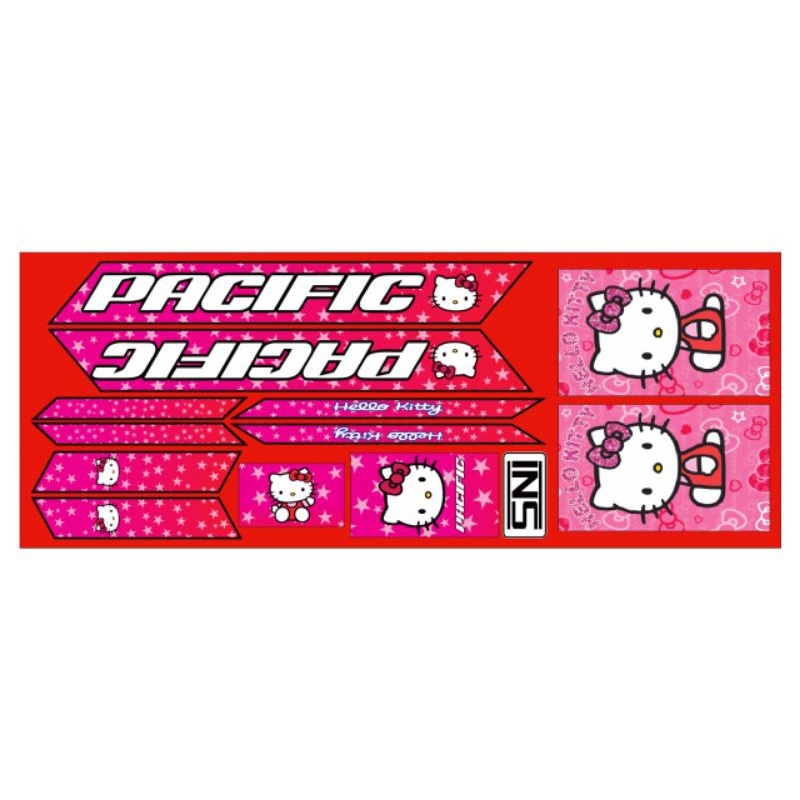 stiker sepeda anak ukuran 12 16 hello Kitty