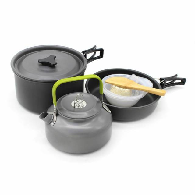 【Bisa COD】 Nesting Cooking Set - Teko | Alat Masak Portable DS-308 SY-308 DS308 SY308