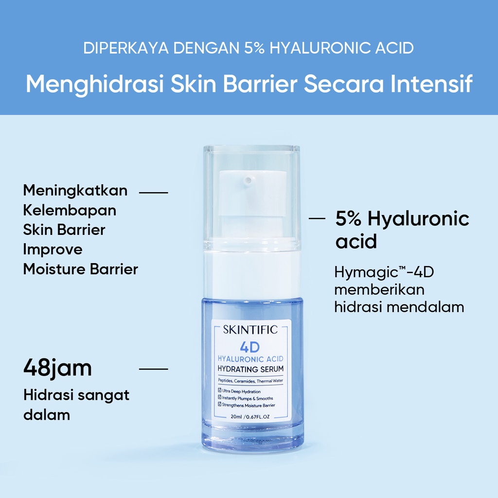 [Ready Stock] ori SKINTIFIC Paket Serum-Glowing/Hydrating/Anti Acne/fade Dark Spot/Barrier Repair/Anti Aging Skincare set 2PCS Skintific Packet