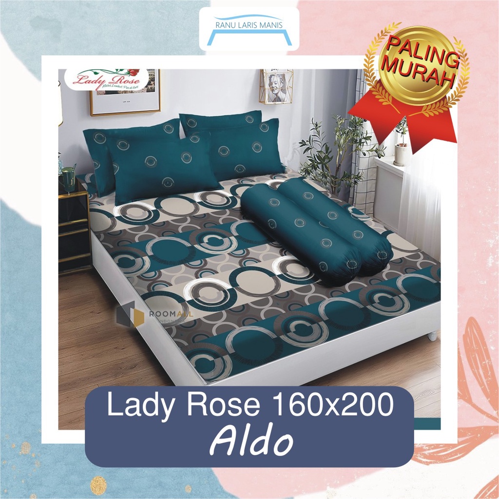 Sprei Lady Rose Motif Aldo 160x200 Queen Double Nomor 2 Seperei Nomer Dua Anak Ladyrose Size Ukuran 