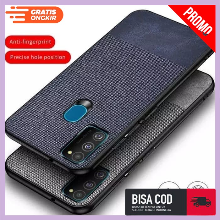 Case Samsung M21 Soft Case Fabric Denim Cover
