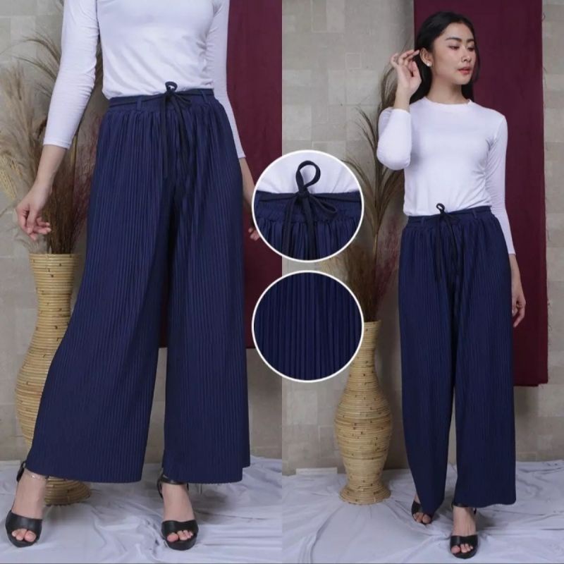 𝔂𝓾𝓶𝓪 KULOT PLISKET LIDI//KULOT PLISKET BAHAN HYGET SUPER GRADE A