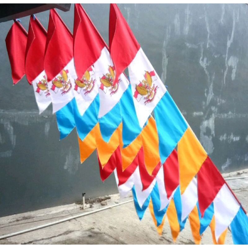 umbul umbul warna warni /isi 10 pcs/umbul umbul warna/umbul umbul merah putih/umbul umbul warna warn