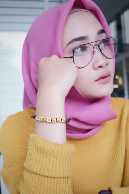 Paket Sepasang Gelang Nama Natural Brown Etnik | Ethnic Brown Words Bracelet