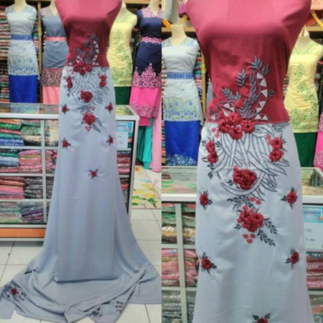 Kain bordir gamis bukittinggi