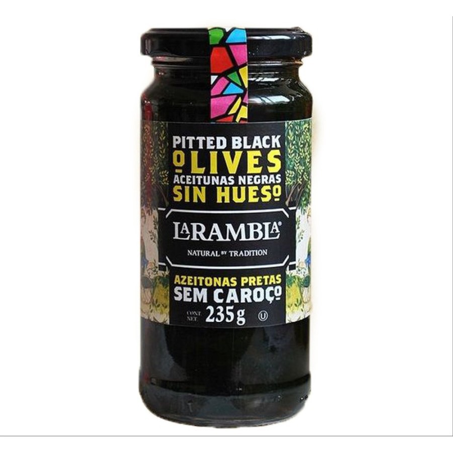 

LA RAMBLA SEM CAROCO - PITTED BLACK OLIVES 235gr