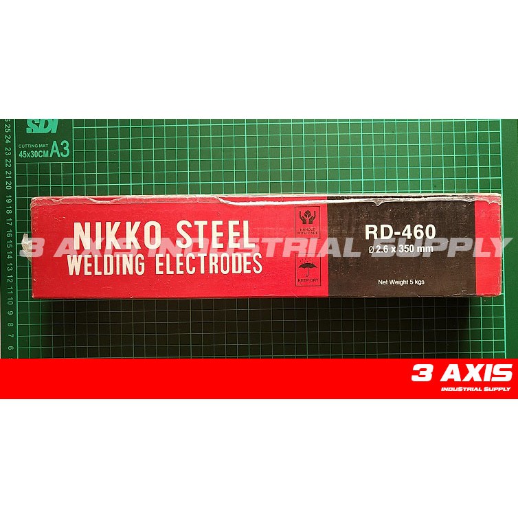 KAWAT LAS NIKKO STEEL RD 460 2.6 X 350 Mm 5 Kg