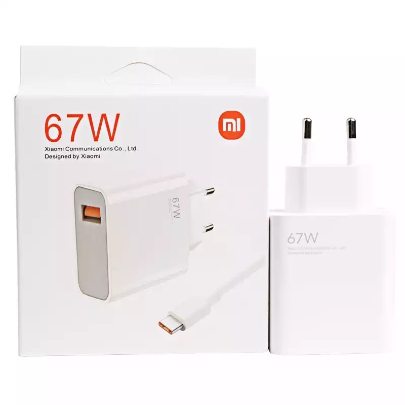 CHARGER XIAOMI 65W TURBO CHARGE ORIGINAL 100% USB TYPE C / CHARGER XIAOMI TURBO 65 WATT