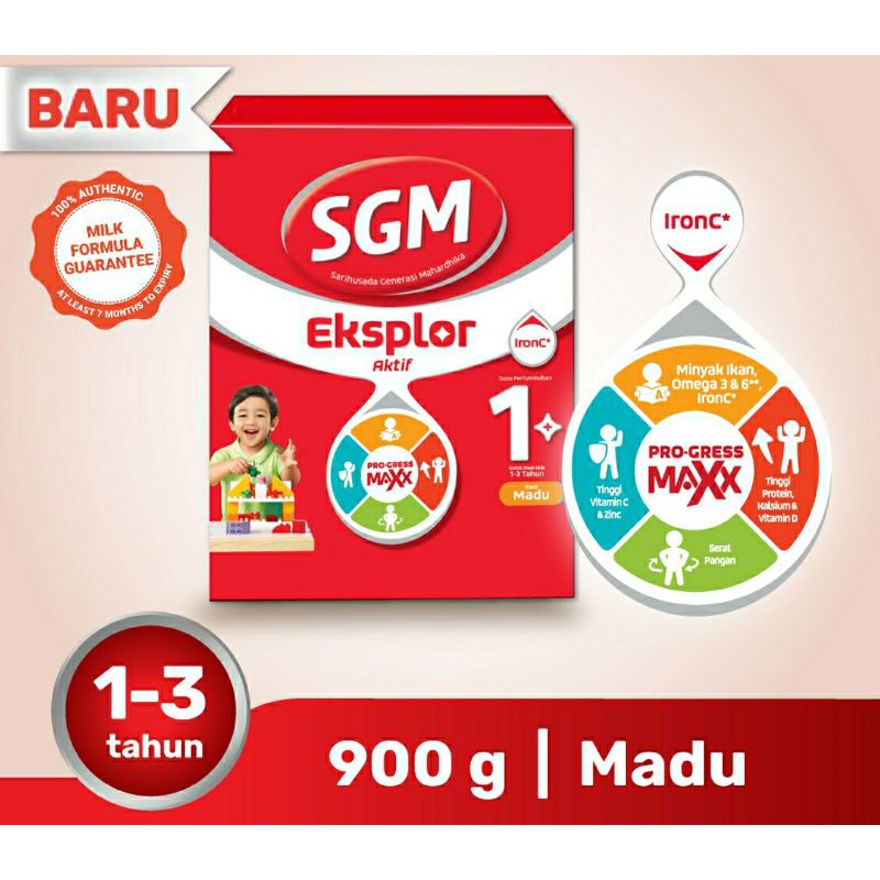 SGM 1+, 3+ MADU VANILA 900GR