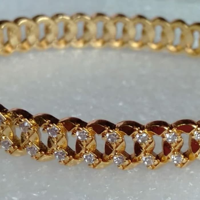 Gelang berlian xuping mewah terbaru-perhiasan lapis-yxy Ay552