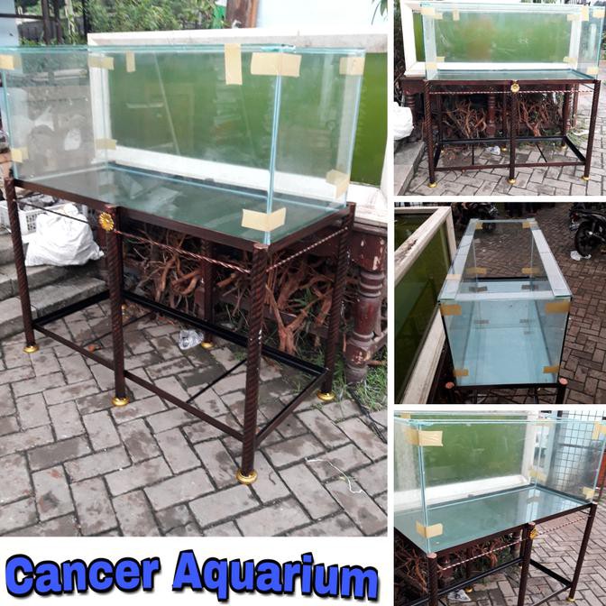 dijual Aquarium 120x50x50 FULL 8mm Dan Rak Besinya unggulan