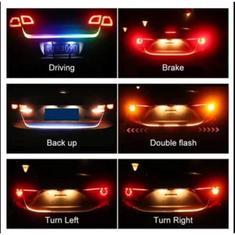 Lampu Bagasi Running LED Strip RGB MOBIL TRUK LED RGB 12v volt 120CM