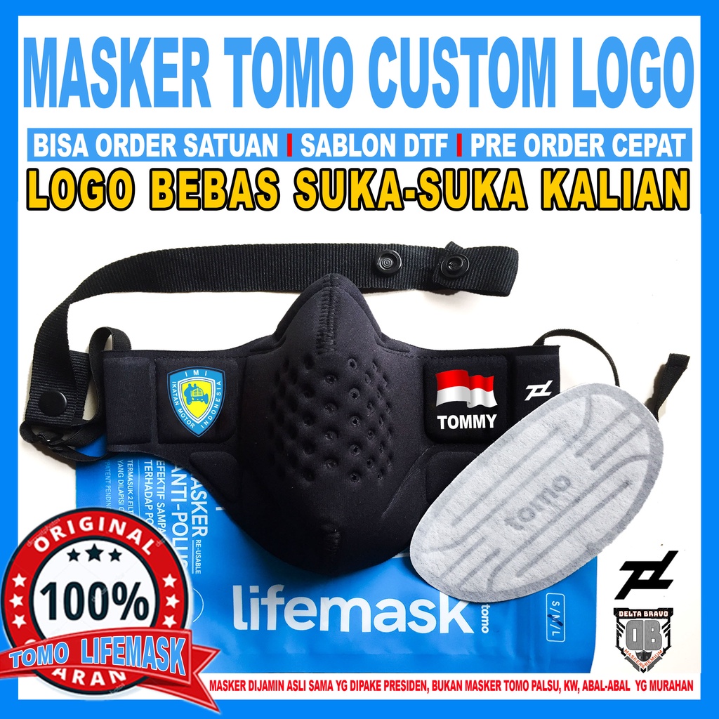 MASKER TOMO LIFE MASK CUSTOM LOGO FULL