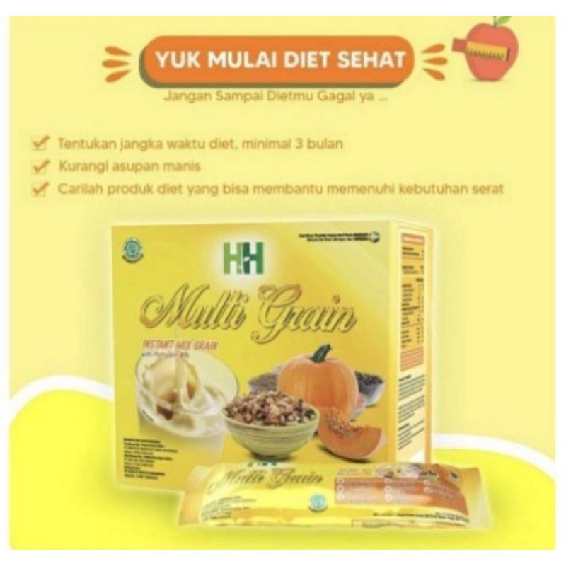 Hh Multigrain HWI 100 % Original (1 Box isi 20 sachet)