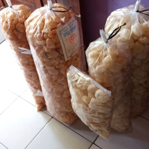 

10cscss Kerupuk Kulit Sapi Asli Matang Rasa Pedas Daun Jeruk 1Kg Gojek Grab - Asin Gurih Dscscv