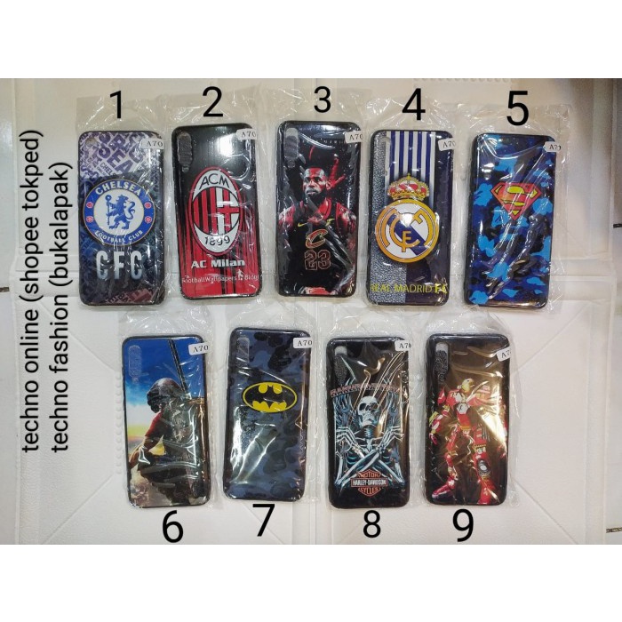 case samsung A70 gambar karakter motif soft casing