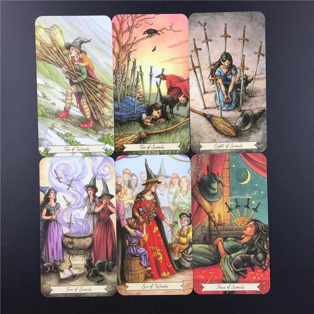 [Elegan] Everyday Witch Tarot Card Family 78kartu Full English Tarot Deck