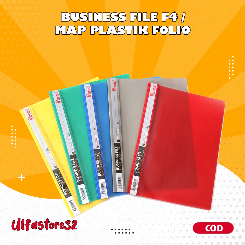 

Business file F4 / Map plastik folio (1 pcs) / atk grosir murah sekolah