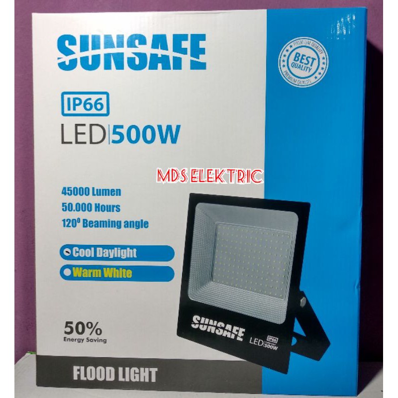 Lampu Sorot LED 500 Watt Sunsafe / Kap sorot 500 watt