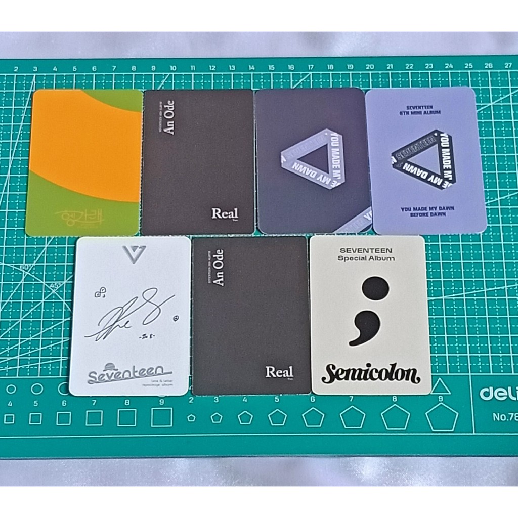 Photocard Official Album Seventeen Henggarae An Ode YMMD Love Letter Semicolon Joshua Jun DK The8 Di
