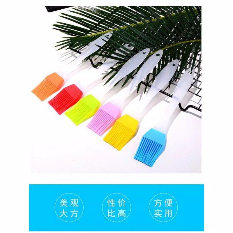 Brush Gel Silicone Kuas Mentega Silikon Kuas Minyak Roti Cake Barbecue