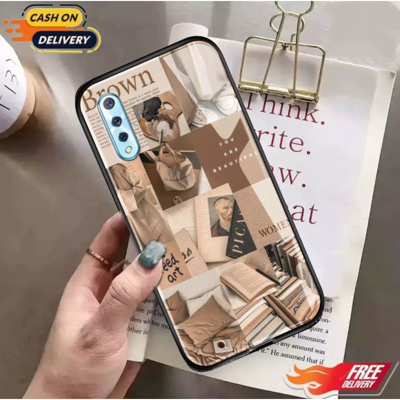 Athan Case Custom Vivo S1 Fashion Aesthetic Brown series