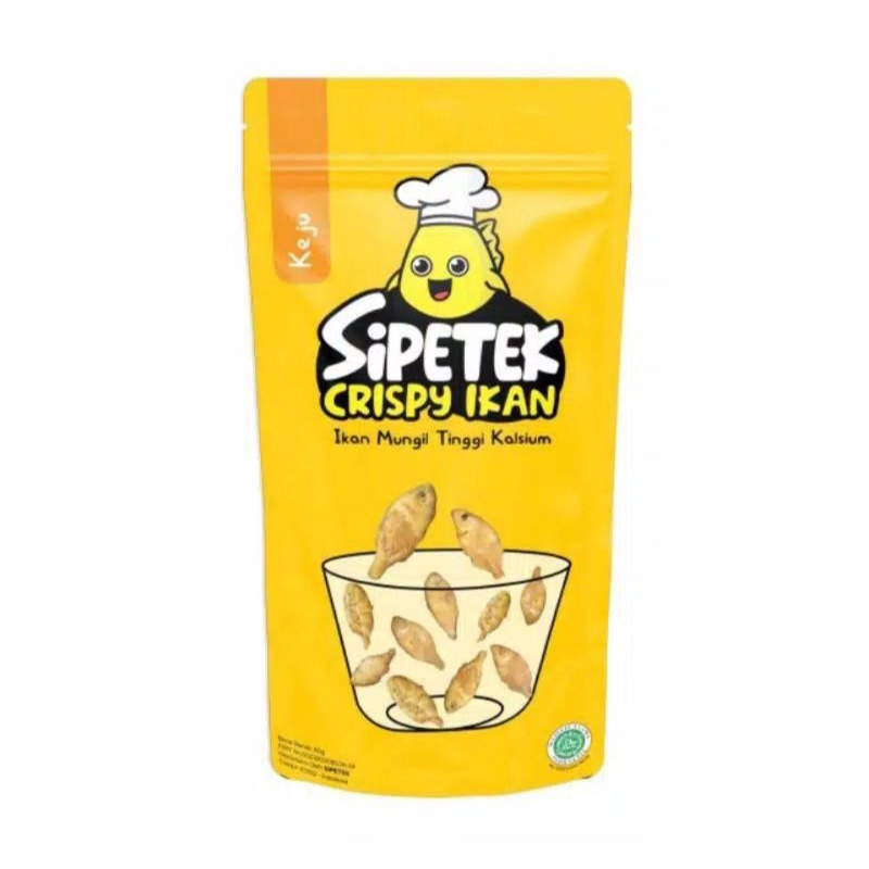 Crispy Ikan Sipetek Tinggi Kalsium 50gr / Lauk Makan Praktis Sipetek 30gr-Keju