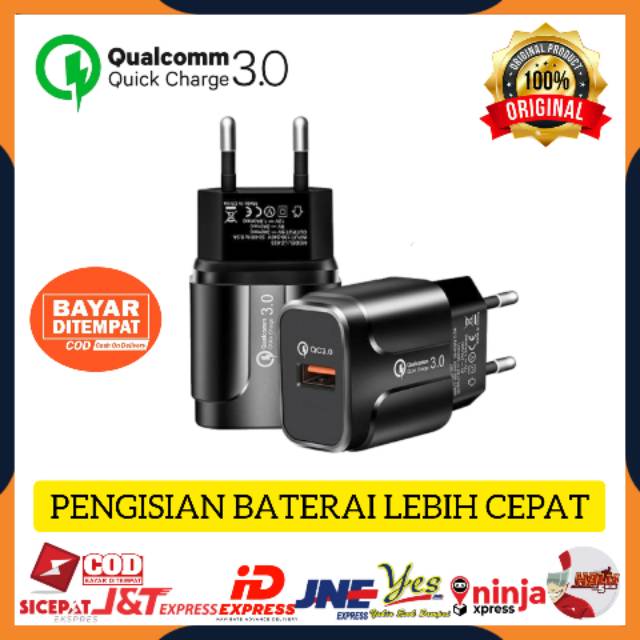 [COD] QUALLCOMM KEPALA ADAPTOR ADAPTER CHARGER CHARGE CARGER CASAN HP QUICK CHARGE 3.0 QC 3.0 LZ023