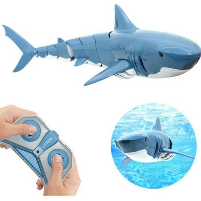 RC 2.4G Toy Shark Mainan Remot Control Ikan Hiu Bukan Perahu Kapal / Mainan Ikan Hiu