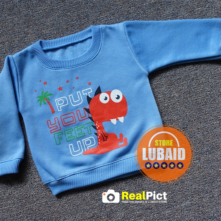 [SJK-RF04] LUBAID STORE, Setelan Sweater Anak 1-2 Tahun, Jaket Bayi RED FOREST Feet Up, Hangat Murah-4