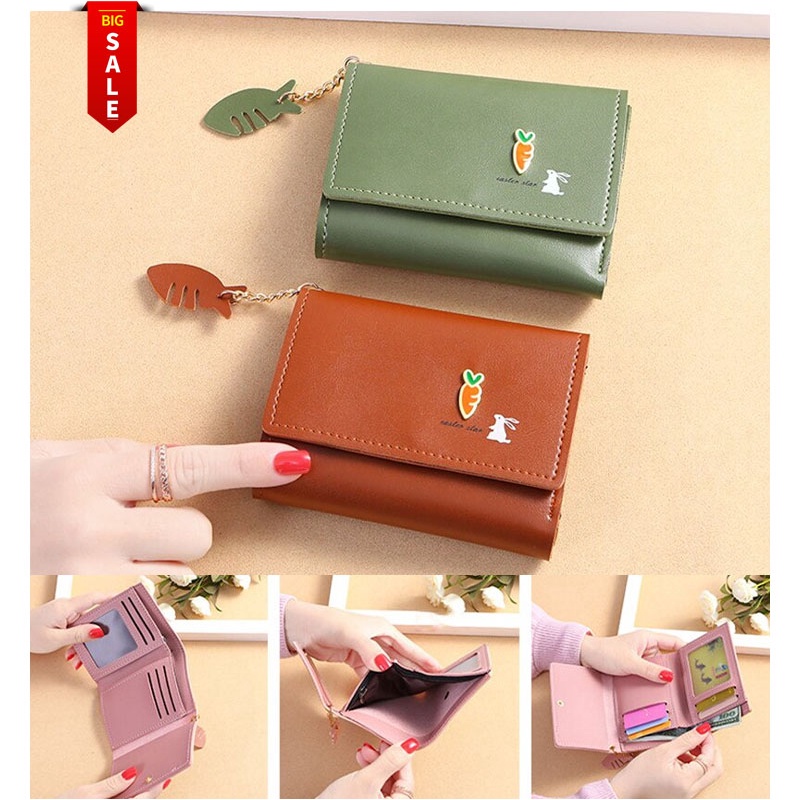 [ CUCI GUDANG ] Dompet Lipat Wanita Remaja Mini Kecil Import Murah