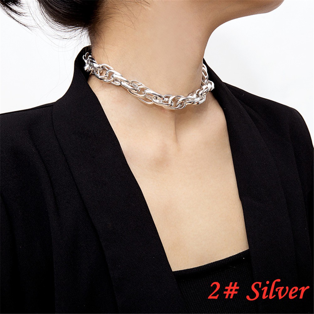 Korean Long Section Pendant Elegant Necklace Women Ladies Simple Accessories Fashion Jewelry Decor-2# Silver