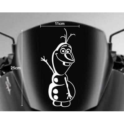 Cutting Sticker Olaf Frozen Stiker Visor Kaca Motor Mobil Pintu