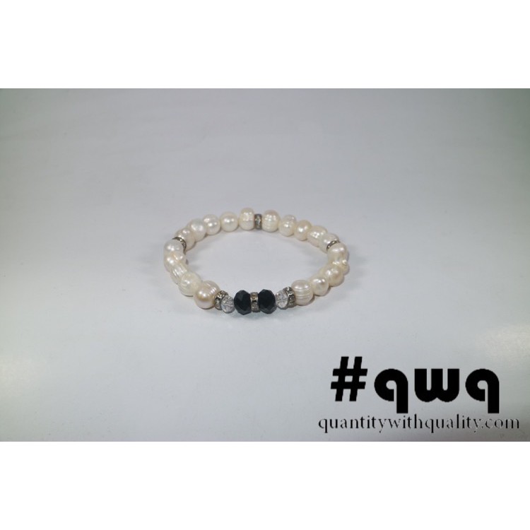 #qwq gelang cewek mutiara freshwater pearl CLASSIC circle